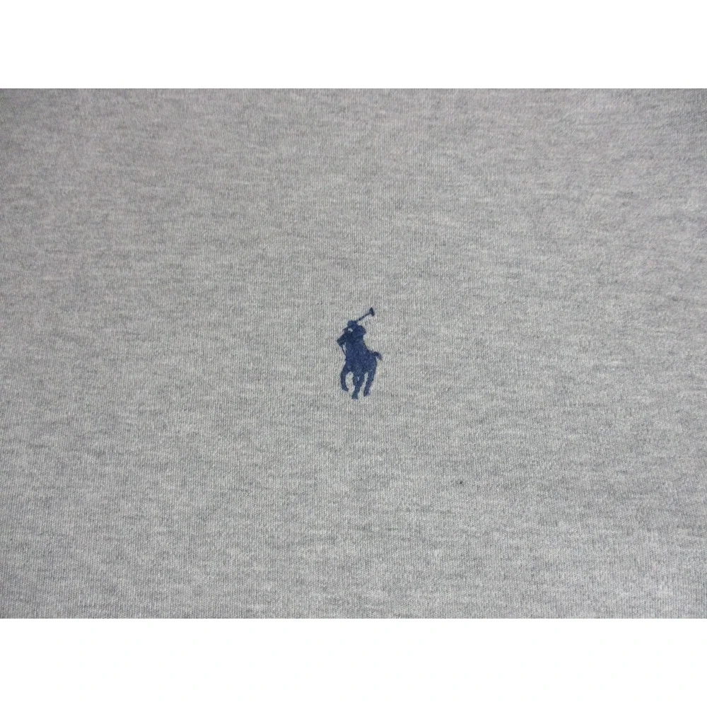 Polo Ralph Lauren Jacket Mens 4XB Gray Blue Track Pony Full Zip Fleece Coat
